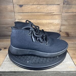 Allbirds Womens Size 8 Wool Runner Up Mizzles High Top Black Lace Up Shoes